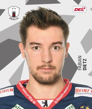 2019-20 Playercards Stickers (DEL) #050 Fabian Dietz Front