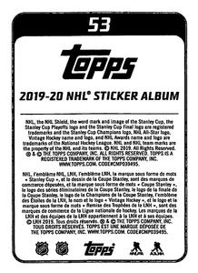 2019-20 Topps NHL Sticker Collection #54 Jack Eichel Back