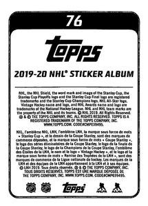 2019-20 Topps NHL Sticker Collection #76 Mikael Backlund Back
