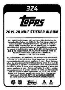 2019-20 Topps NHL Sticker Collection #324 New York Rangers Logo Back