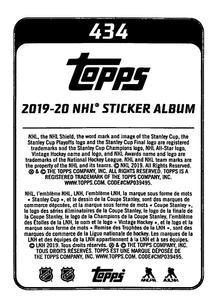 2019-20 Topps NHL Sticker Collection #434 Ryan McDonagh Back
