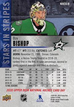 2020 Upper Deck National Hockey Card Day USA #NHCD-8 Ben Bishop Back