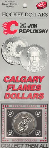 1983 Calgary Flames Dollars #5 Jim Peplinski Front