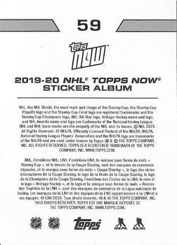 2019-20 Topps Now NHL Stickers #59 Steven Stamkos Back