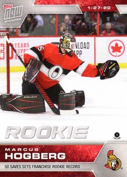 2019-20 Topps Now NHL Stickers #155 Marcus Hogberg Front