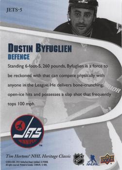 2016 Tim Hortons Heritage Classic Winnipeg Jets #JETS-5 Dustin Byfuglien Back