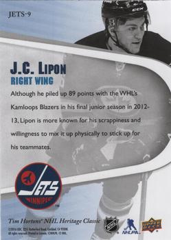 2016 Tim Hortons Heritage Classic Winnipeg Jets #JETS-9 J.C. Lipon Back
