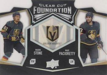2019-20 Upper Deck - Clear Cut Foundation Duos #CCF-17 Mark Stone / Max Pacioretty Front