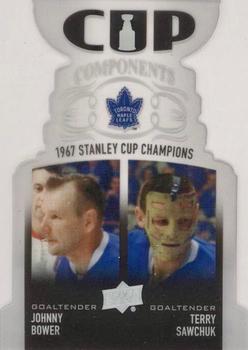 2019-20 Upper Deck - Cup Components #CCP-BS Johnny Bower / Terry Sawchuk Front