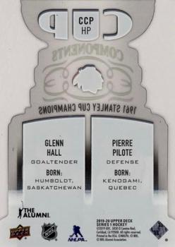 2019-20 Upper Deck - Cup Components #CCP-HP Glenn Hall / Pierre Pilote Back