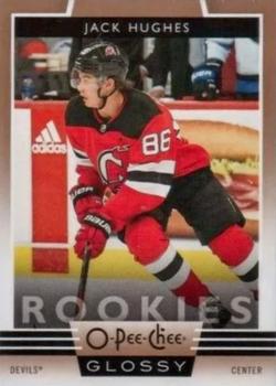 2019-20 Upper Deck - 2019-20 O-Pee-Chee Glossy Rookies Copper #R-20 Jack Hughes Front