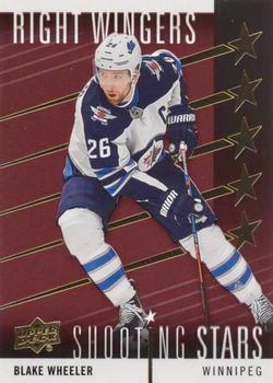 2019-20 Upper Deck - Shooting Stars Right Wingers Red #SSR-10 Blake Wheeler Front