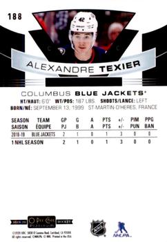 2019-20 O-Pee-Chee Platinum #188 Alexandre Texier Back