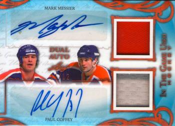 2019-20 Leaf In The Game Used - Dual Autographs - Bronze Spectrum Foil #DA-04 Mark Messier / Paul Coffey Front