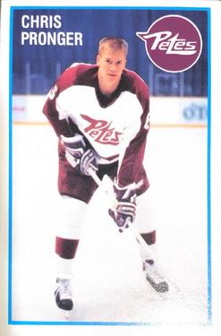 1991-92 Peterborough Petes (OHL) Police #2 Chris Pronger Front