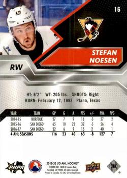 2019-20 Upper Deck AHL #16 Stefan Noesen Back