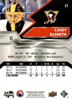 2019-20 Upper Deck AHL #37 Casey DeSmith Back