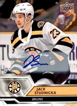 2019-20 Upper Deck AHL - Base Autographs #39 Jack Studnicka Front