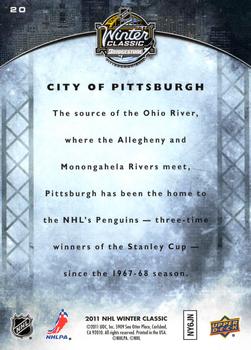 2011 Upper Deck NHL Winter Classic #20 City of Pittsburgh Back