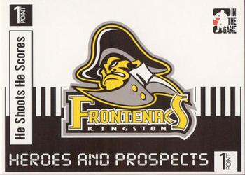 2004-05 In The Game Heroes and Prospects - He Shoots He Scores Redemption Points #NNO Kingston Frontenacs Front