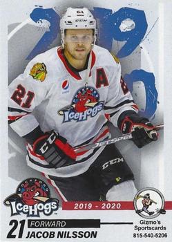 2019-20 Gizmo's Sportscards Rockford IceHogs (AHL) #NNO Jacob Nilsson Front