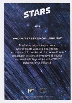 2019-20 Cardset Finland Series 2 - Stars #4 Vadim Pereskokov Back