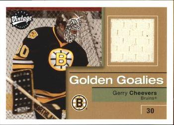 2001-02 Upper Deck Vintage - Golden Goalies #GG-GC Gerry Cheevers Front
