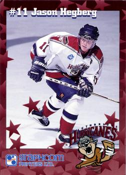 1998-99 Lethbridge Hurricanes (WHL) #9 Jason Hegberg Front