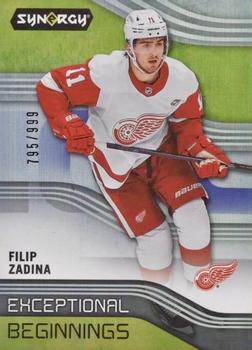 2019-20 Upper Deck Synergy - Exceptional Beginnings #EB-4 Filip Zadina Front