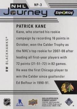 2019-20 Upper Deck Synergy - NHL Journey - Rookie Season #NP-3 Patrick Kane Back