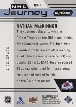 2019-20 Upper Deck Synergy - NHL Journey - Rookie Season #NP-4 Nathan MacKinnon Back