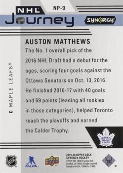 2019-20 Upper Deck Synergy - NHL Journey - Rookie Season #NP-9 Auston Matthews Back