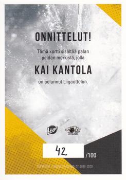 2019-20 Cardset Finland Series 2 - Patch Series 2 Exchange #NNO Kai Kantola Back