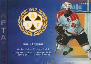 2002-03 Swedish SHL Elitset - Team Captains #TC1 Jan Larsson Back