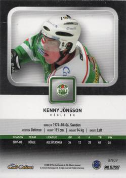2008-09 SHL Elitset - Big Numbers #9 Kenny Jönsson Back