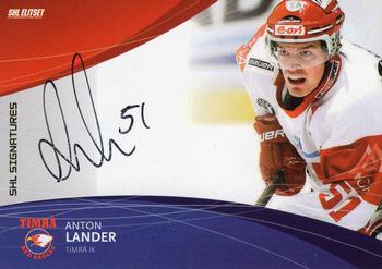 2011-12 SHL Elitset - SHL Signatures #19 Anton Lander Front