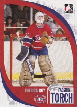 2005-06 In The Game Passing the Torch #17 Patrick Roy Front