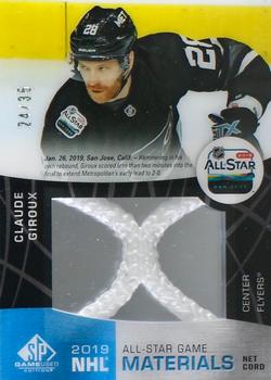 2019-20 SP Game Used - 2019 NHL All-Star Game Material Net Cord #ASNC-CG Claude Giroux Front