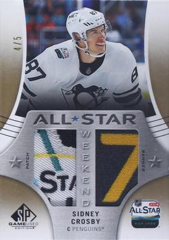 2019-20 SP Game Used - 2019 NHL All-Star Weekend Banner/Patch #AW-SC Sidney Crosby Front