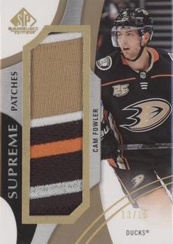 2019-20 SP Game Used - Supreme Jumbo Relics #PA-CF Cam Fowler Front