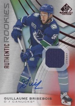 2019-20 SP Game Used - Red Autograph Jersey #102 Guillaume Brisebois Front