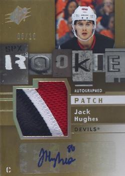 2019-20 SPx - 2009-10 Retro Rookie Autographed Patch #09-JH Jack Hughes Front