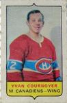 1969-70 O-Pee-Chee - Four-in-One Mini-Cards Singles #NNO Yvan Cournoyer Front
