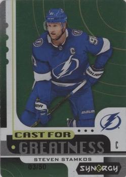 2019-20 Upper Deck Synergy - Cast for Greatness Green Achievements #CG-23 Steven Stamkos Front