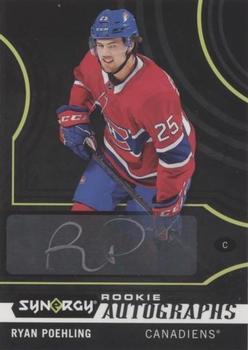 2019-20 Upper Deck Synergy - Rookie Autographs Black Achievements #A-RP Ryan Poehling Front