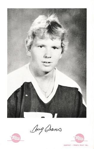 1983-84 Peterborough Petes (OHL) #NNO Doug Evans Front