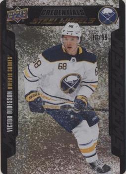 2019-20 Upper Deck Credentials - Steel Wheels Gold #SW-23 Victor Olofsson Front