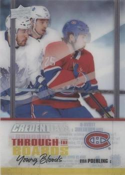 2019-20 Upper Deck Credentials - Through the Boards #TTBYB-6 Ryan Poehling Front