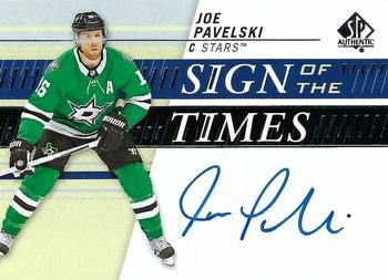 2019-20 SP Authentic - Sign of the Times #SOTT-JP Joe Pavelski Front