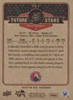 2017-18 Upper Deck AHL - Future Stars Achievements #FS-1 Shea Theodore Back